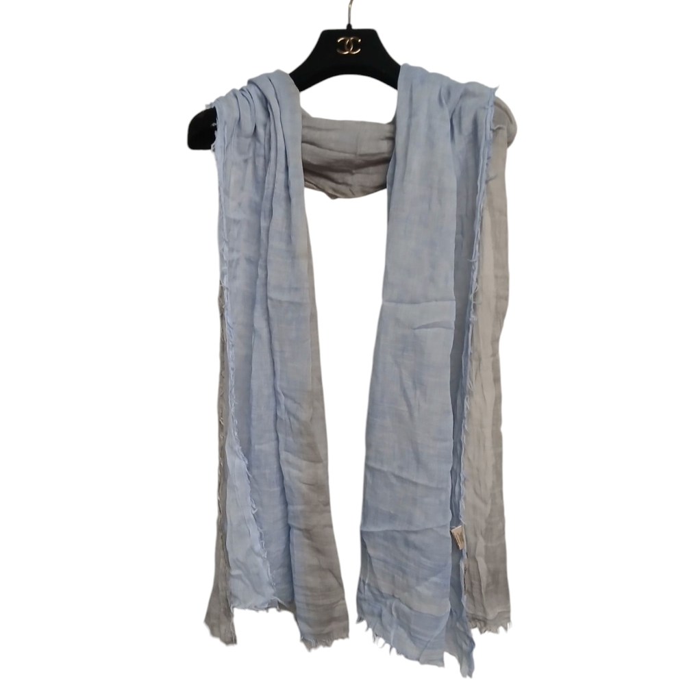 CODELLO Chic Light Blue and Gray Scarf